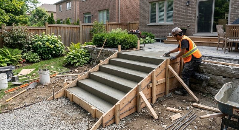 Outdoor Steps Construction